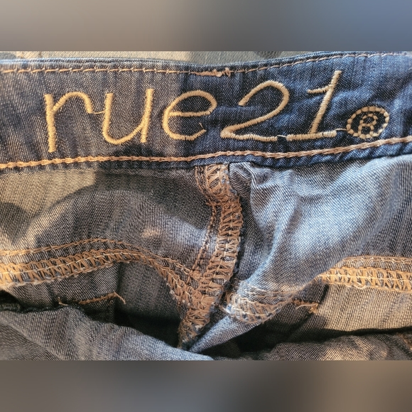 Rue 21 denim overalls for women. Size small. - Picture 3 of 5